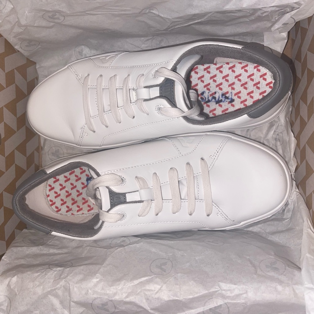 New in Box Anodyne White and Gray Women's Sneakers